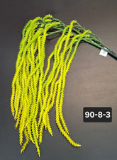 Ramură decorativă curgătoare artificială galben-verzui 125cm